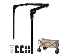 Maniglia per carrello, manico robusto, manico quadrato per carrello multiuso | Carrello pieghevole per uso industriale, impugnatura ergonomica, manico trolley regolabile con telaio quadrato