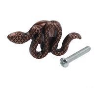 Maniglia per cassetti e armadi in lega di zinco con design a serpente per migliorare l'aspetto dei mobili nella stanza dei bambini (bronzo rosso antico)