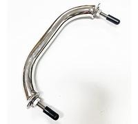 Maniglia per corrimano in acciaio inox da 25,4 cm, accessori nautici multiuso, specchio lucido con borchie a doppia estremità (1 pz)