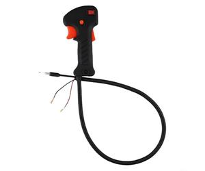 Maniglia per decespugliatore a corda Interruttore e cavo dell'acceleratore con impugnatura arancione per decespugliatore Multi Tool Giardino Taglio Attacco Controllo Trigger Sostituzione