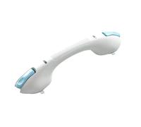 Maniglia per doccia con presa sicura, 43,2 cm, accessori da bagno non richiedono foratura, senza attrezzi e sono staccabili, adatti per anziani e disabili (blu, 2 pezzi)