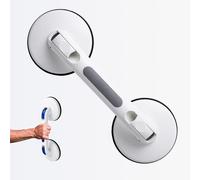 Maniglia per doccia, corrimano rimovibile per vasca da bagno e maniglie di sicurezza per il bagno per anziani e disabili (grigio, 2 pezzi)