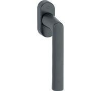 HOPPE - Maniglia per finestra Hamburg 0700L/U26, in alluminio, F9714M, 32-42 mm, colore: Nero