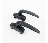 Maniglia per finestra con serratura, Espag Maniglie for finestre inclinabili e girevoli for in PVC Sinistra Destra Multicolor con aste da 60-100 cm(Square Hole 60cm Connecting Rod,Right handle)