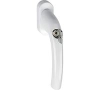 Maniglia per finestra Hoppe Tokyo - cilindro di bloccaggio, 45 gradi, perno 7 X 35 mm, 1 pezzo, bianco, 8156507