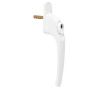 Maniglia Per Finestra In Alluminio Con Blocco In uPVC, Bianca - LWH10W