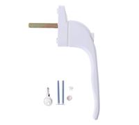 Maniglia per finestra, Maniglia girevole for porte scorrevoli in lega di alluminio, maniglia for finestre, serratura universale bianca for doppi vetri/interruttore di sicurezza