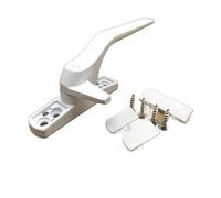 Maniglia per finestra, Maniglie for porte e finestre con sette caratteri, in acciaio plastico spesso, con serratura vecchia