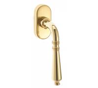 Maniglia per finestra Martellina DK modello dieci ottone lucido Ottone lucido