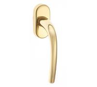 Maniglia per finestra Martellina DK modello tre ottone lucido Ottone lucido