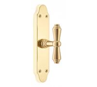 Maniglia per finestra Martellina modello dieci ottone lucido Ottone lucido