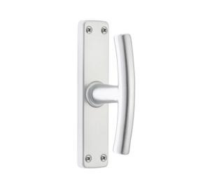 Maniglia per finestra Martellina quadra alluminio argento Argento