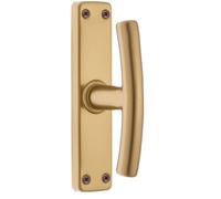 Maniglia per finestra Martellina quadra alluminio bronzata Bronzato