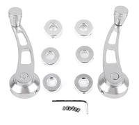 Maniglia per finestra, non lucidata, 2 pezzi, set di manovelle per finestrini auto, accessorio per auto adatto per modelli più vecchi, manovella di ricambio per auto classiche