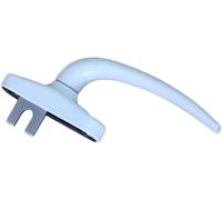 Maniglia per finestra, serrature for finestre, Serratura in lega di alluminio Universale Inline Rotante Bianco/nero Accessori for porte e finestre(Bianco,Right direction55mm)