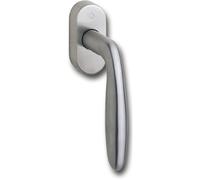 MANIGLIA PER FINESTRA VERONA QUADRATA 7 X 32 MM EFFETTO ACCIAIO INOX EDELSTAHL-E