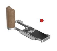 Maniglia per fotocamera, manico in legno, base in alluminio, piastra di montaggio a L, per Fuji X-M5, Arca Swiss tipo piastra a sgancio rapido, facile sostituzione di connettori o slot per schede