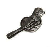 Maniglia per mobili e guardaroba, a forma di uccello, in lega di zinco, solida maniglia in metallo con finitura protettiva multistrato e resistenza alla ruggine (latta anticata)