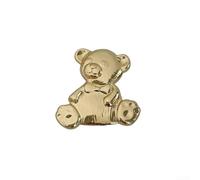 Maniglia per mobili in lega di zinco a forma di orso, progettata appositamente per i bambini, per aggiungere un tocco di fantasia a armadi e porte (oro)