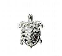 Maniglia per mobili in lega di zinco a forma di tartaruga, per ante di armadi, perfetta per la camera dei bambini, con placcatura multistrato resistente (argento)