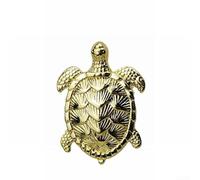 Maniglia per mobili in lega di zinco a forma di tartaruga, per ante di armadi, perfetta per la camera dei bambini, con resistente placcatura multistrato (oro)