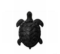 Maniglia per mobili in lega di zinco a forma di tartaruga per ante di armadi, perfetta per la camera dei bambini con placcatura multistrato resistente (nero)