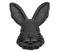 Maniglia per mobili in lega di zinco dalla forma unica, per decorare la camera dei bambini, colore argento, per cassetti, con bordi arrotondati, sicura per bambini (nero)