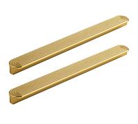 Maniglia per Mobili Lega di Alluminio Manopole di Armadio Pomelli per Porta Maniglie a Corrimano Maniglione da Cucina Tiretti Colore Rame 2 Pezzi (Hole distance 224mm)