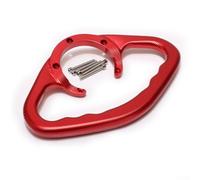 Maniglia per moto, in lega di alluminio CNC, per serbatoio passeggero, con supporto di sicurezza per bracciolo del serbatoio del carburante R1 R6 FZ1 FZ6 MT YZF-R25 R3, con viti di montaggio (rosso)