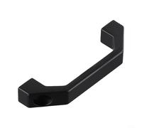 Maniglia per porta a forma di U in lega di alluminio per ante di armadi, armadi, mobili, bagagli e per finestre, progettata per una resistenza e un funzionamento regolare (nero, 130 mm)