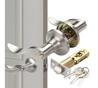 Maniglia per porta a leva, design ondulato, per interni ed esterni, robusta maniglia per porte d'ingresso per ingresso anteriore, camera da letto, moderne maniglie sicure per casa, ufficio, cabina