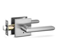 Maniglia per porta a leva per la privacy Berlin Modisch, sottile, quadrata, facile da aprire, set di leve di bloccaggio [per camera da letto o ba