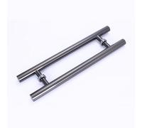 Maniglia per porta a T in acciaio inox resistente, 30 cm, color foglia di tè, manopola per doccia, per vetro, armadio, mobili, completa di accessori