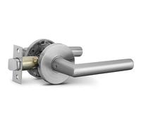 Maniglia per porta Berlin Modisch Passage, elegante e rotonda, set di leve senza bloccaggio [per porte di corridoi o armadi], reversibile per por