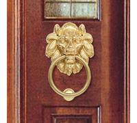 Maniglia per Porta con Figura di Leone per L'ingresso