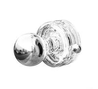 Maniglia per porta con ventosa antiscivolo per porte in vetro doccia con struttura in plastica, nessuna perforazione, aspirazione sottovuoto per una presa sicura su superfici lisce (trasparente)