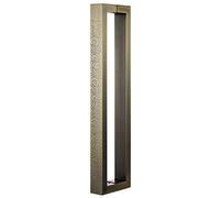 Maniglia per porta da fienile in acciaio inox resistente, design rettangolare in bronzo rustico, per uso interno ed esterno, 60 cm