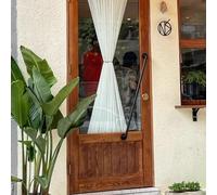 Maniglia per Porta del fienile in Ferro Rustico, Maniglia per cancello d'ingresso Lunga 51", ferramenta Scorrevole Decorativa, Barra di Sostegno Esterna Resistente per Porte e cancelli del f