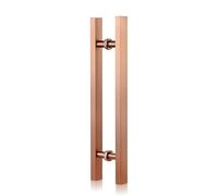 Maniglia per porta della doccia di alta qualità, in vetro e barra per asciugamani, in argento e oro rosa, distanza del foro regolabile: da 200 mm a 1400 mm, per un arredamento moderno.