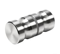 Maniglia per porta della doccia in acciaio inossidabile 304 con viti regolabili e resistente alle impronte digitali per porte in vetro del bagno (unilaterale)