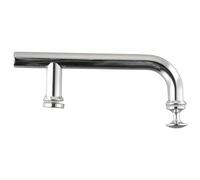 Maniglia per porta della doccia in acciaio inox progettata per adattarsi a fori centrali da 145 mm in recinzioni senza telaio e semi-frameless