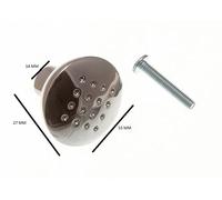 Maniglia Per Porta Di Armadio Da Cucina Dimple Cromata 32Mm Confezione Da 2