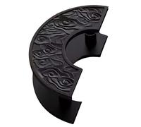 Maniglia per porta di fienile dal design vintage intagliato, installazione posteriore contro schiena per una facile estrazione, perfetta per porte dell'armadio