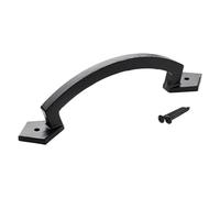 Maniglia per porta di fienile in ferro A1 lunghezza 252,5 mm altezza 63,5 mm maniglia per porta nera maniglia per porta d'arredo di Sotech