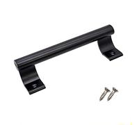 Maniglia per porta di fienile resistente da 170 mm, maniglia per porta scorrevole, maniglia per armadio da cucina, in lega di alluminio, maniglia per porta esterna, colore nero, con viti