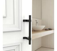 Maniglia per porta di sicurezza nera fienile tirante scorrevole vecchia ferramen