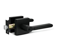 Maniglia per porta d'ingresso Berlin Modisch con serratura e chiave, set di leve di bloccaggio quadrate sottili [per porta d'ingresso o ufficio]