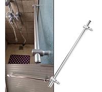 Maniglia per porta doccia con distanza regolabile per porte in vetro, finitura lucida per bagni moderni, migliora l'accessibilità della cabina doccia