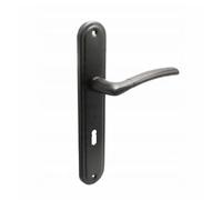 Maniglia per porta DOMINO Presto nera BB72 - per porte interne, placca lunga