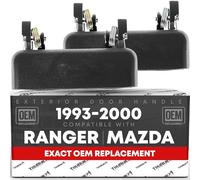 Maniglia per porta esterna, anteriore sinistra e destra, compatibile con Ford Ranger 1993-2000; Mazda B2300, B2500, B3000, B4000, 1994-2000, colore nero testurizzato, OEM F37Z-1022405-A, ZZM0-59-420,